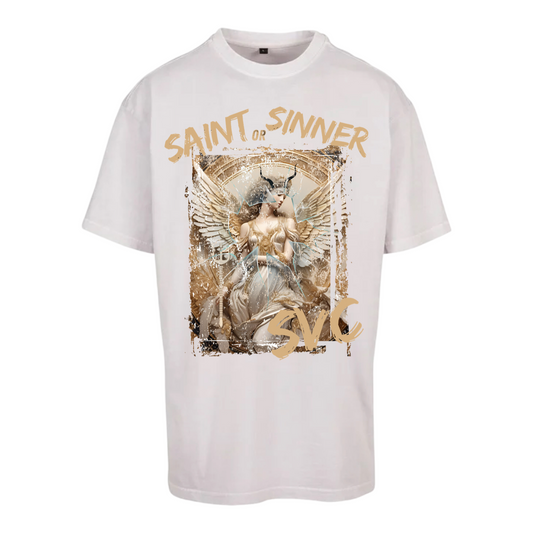 PRE ORDER - Washed Soft Lilac SVC Saint Or Sinner Heavyweight T-Shirt