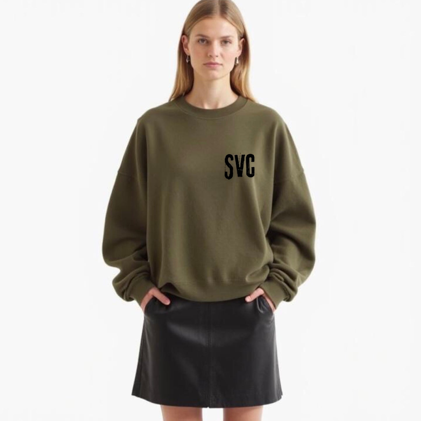 PRE ORDER - Khaki Green Oversized Sweatshirt